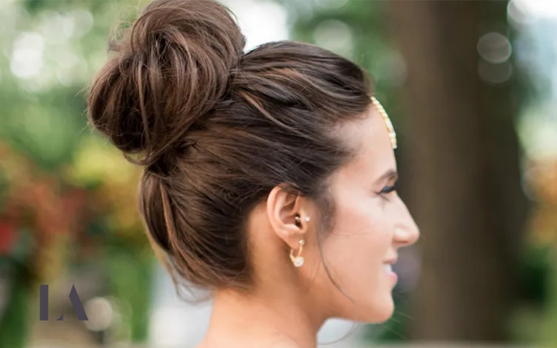 موهای جمع شده در بالای سر (Top Knot)